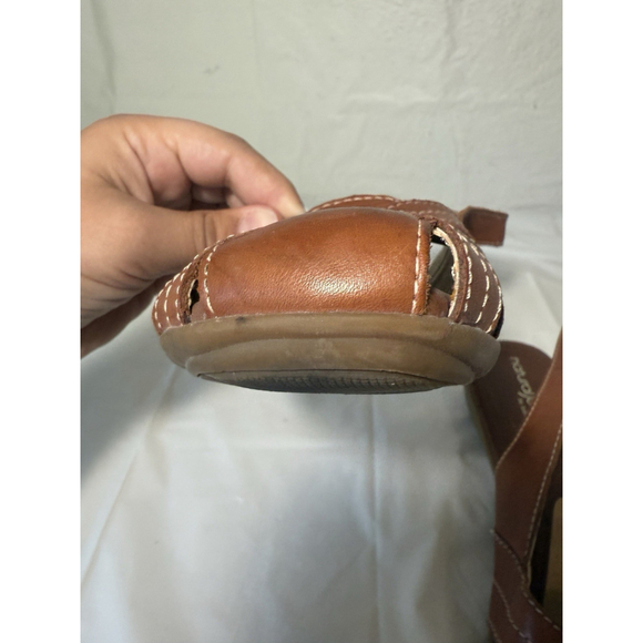 NATURALIZER NATURAL SOLE Brown CAYENNE Leather SANDAL size 9 - Picture 14 of 15